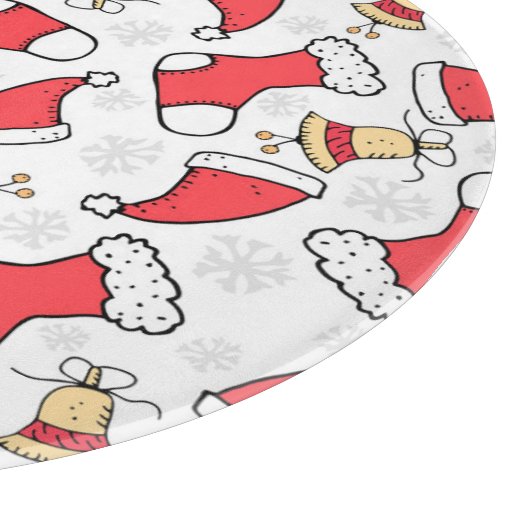 Naadloos Kerstmispatroon, feestelijk ontwerp. Snijplank (Hoek)