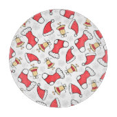 Naadloos Kerstmispatroon, feestelijk ontwerp. Snijplank (Voorkant)