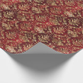 Naadloos kerstpatroon met gouden folie accenten cadeaupapier (Hoek)