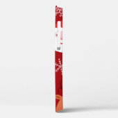 Naadloos kerstpatroon met rendiersanta tre Case-Mate iPhone case (Achterkant / Links)