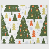 Naadloos kerstpatroon met versierde cadeautas cadeaupapier (Vlak)