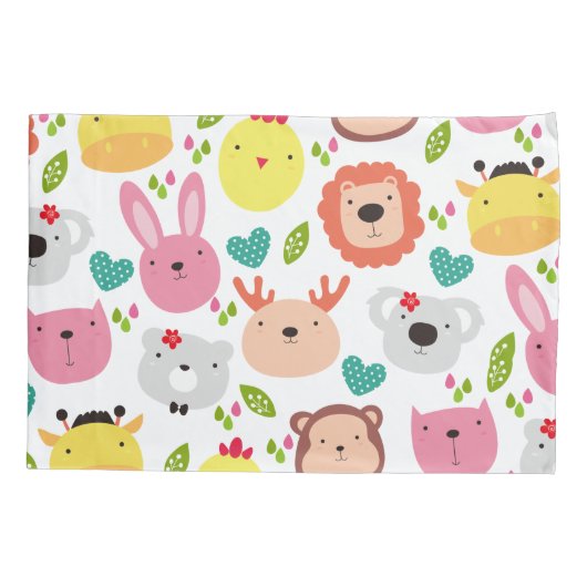 Naadloos Kinder kamerdecor van Patroon Kussensloop (Achterkant)