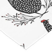 Naadloos kippenpatroon korte tafelloper (Hoek)