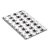 Naadloos kippenpatroon notitieboek (Rechterzijde)