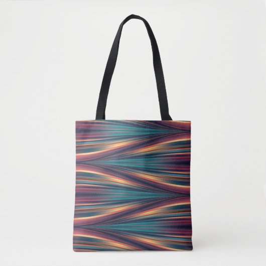 Naadloos kleur stroompatroon op totte tas (Voorkant)