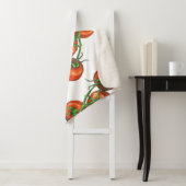 , naadloos kleurenpatroon met verse groenten sherpa deken (In situ)