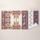 Naadloos kleurig aztec-patroon badhanddoek (Badhanddoek)