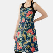 Naadloos kleurig floreel patroon in folkletstijl m schort (Insitu)