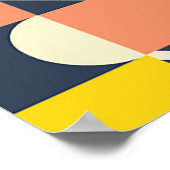 naadloos kleurig geometrisch patroon poster (Hoek)