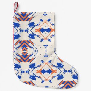 naadloos kleurig hipsterpatroon met geometrische kleine kerstsok