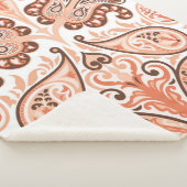  naadloos kleurig patroon in paislestijl sherpa deken (3/4)