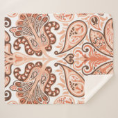  naadloos kleurig patroon in paislestijl sherpa deken (Voorkant (horizontaal))