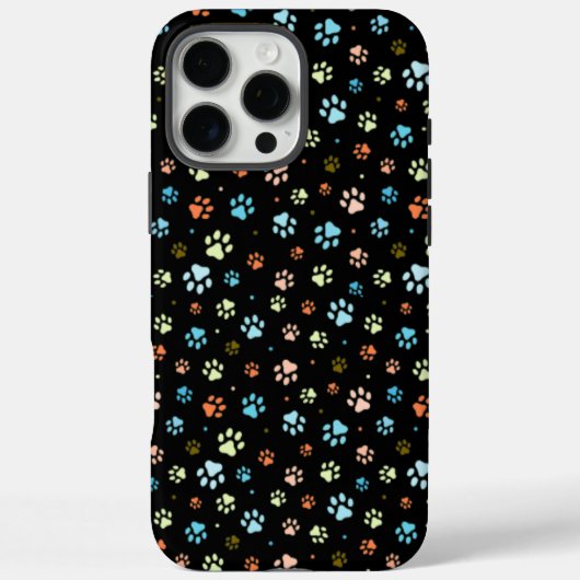 Naadloos Kleurige Kleine Hond Pootjes Case-Mate iPhone Case (Achterkant)