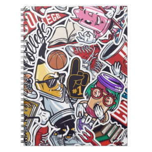  naadloos kleurloos hogeschool met ventilator notitieboek