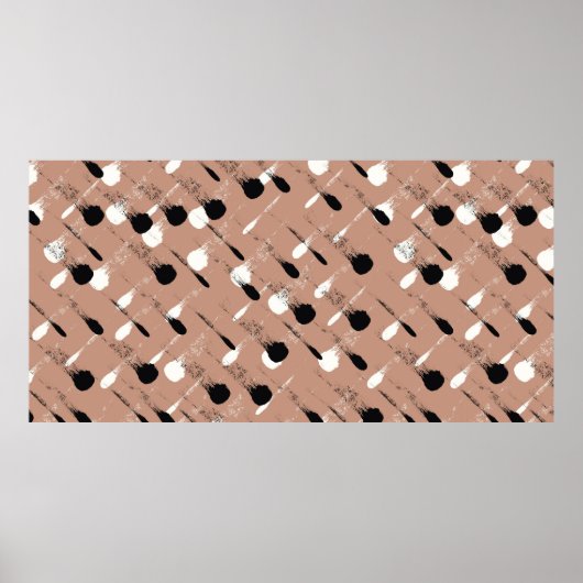 Naadloos kleurloos waterverf patroon poster (Voorkant)