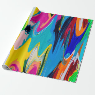 Naadloos kleurrijk abstract patroon, waterverf wan cadeaupapier