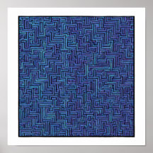 Naadloos kosmisch patroon: Labyrintische laserroos