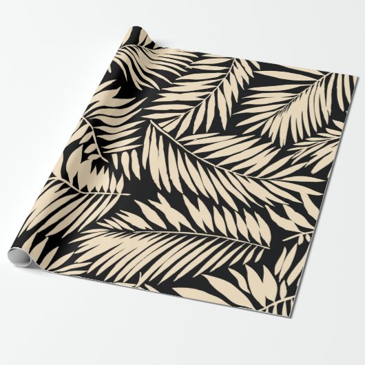 Naadloos leder van de palm in cadeaupapier (Uitgerold)