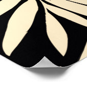 Naadloos leder van de palm in poster (Hoek)