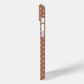 Naadloos lichtbruin stippenpatroon Case-Mate iPhone case (Achterkant / Links)