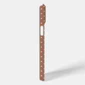 Naadloos lichtbruin stippenpatroon Case-Mate iPhone case (Achterkant / Rechts)