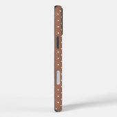 Naadloos lichtbruin stippenpatroon Case-Mate iPhone case (Achterkant / Rechts)