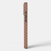 Naadloos lichtbruin stippenpatroon Case-Mate iPhone case (Achterkant / Links)