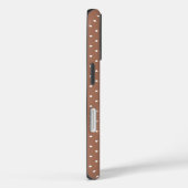 Naadloos lichtbruin stippenpatroon Case-Mate iPhone case (Achterkant / Rechts)