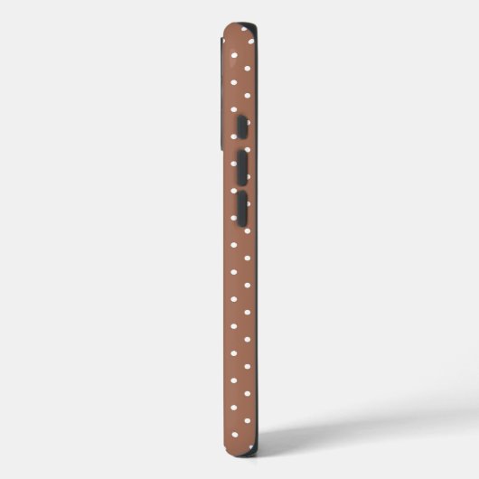 Naadloos lichtbruin stippenpatroon Case-Mate iPhone case (Achterkant / Links)