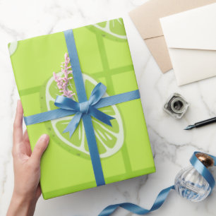 Naadloos Limoen Delight-inpakpapier Cadeaupapier