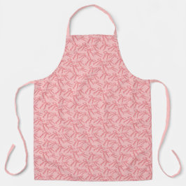 Naadloos lintpatroon in charm- en theeroosroze schort