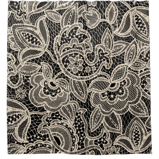 Naadloos looppatroon douchegordijn (Voorkant)