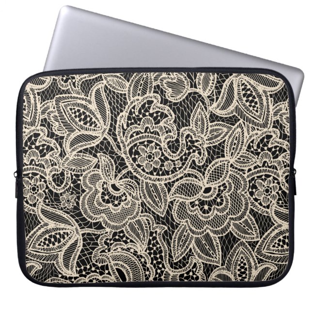 Naadloos looppatroon laptop sleeve (Voorkant)