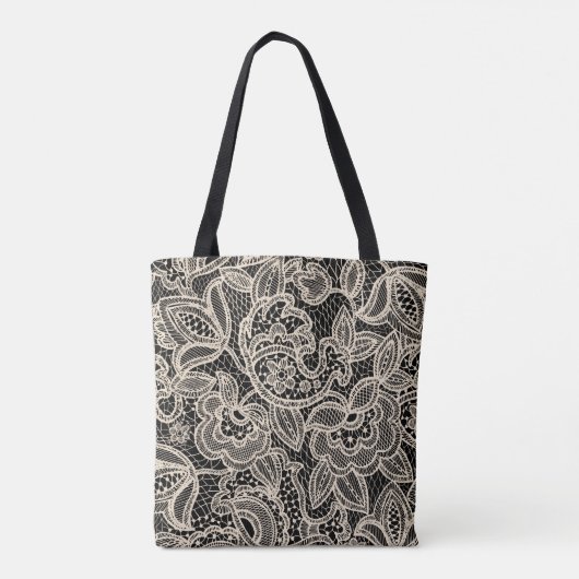 Naadloos looppatroon tote bag (Achterkant)