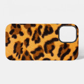 Naadloos luipaardbontpatroon iPhone hoesje (Achterkant horizontaal)
