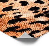 Naadloos luipaardpatroon, Afrika-dierenprint Poster (Hoek)