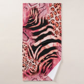 Naadloos luipspatroon, abstracte zebra. badhanddoek (Badhanddoek)