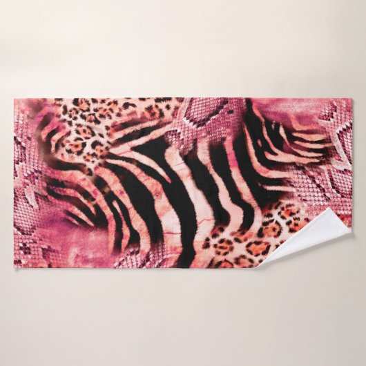 Naadloos luipspatroon, abstracte zebra. badhanddoek (Badhanddoek)