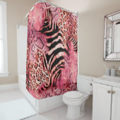 Naadloos luipspatroon, abstracte zebra. douchegordijn (In situ)