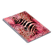 Naadloos luipspatroon, abstracte zebra. notitieboek (Rechterzijde)