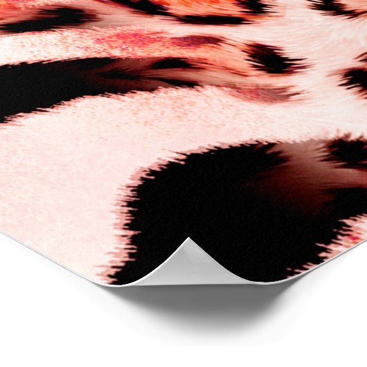 Naadloos luipspatroon, abstracte zebra. poster (Hoek)