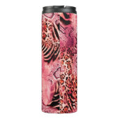 Naadloos luipspatroon, abstracte zebra. thermosbeker (Achterkant)