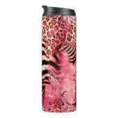 Naadloos luipspatroon, abstracte zebra. thermosbeker (Geroteerd rechts)