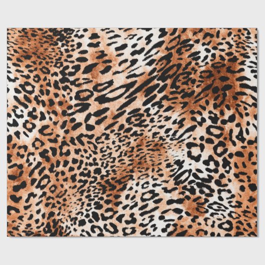 Naadloos luipspatroon, afrikaanse dierlijke afdruk cadeaupapier (Vlak)