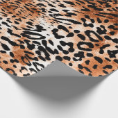 Naadloos luipspatroon, afrikaanse dierlijke afdruk cadeaupapier (Hoek)