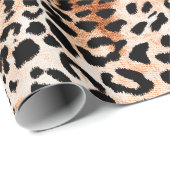 Naadloos luipspatroon, afrikaanse dierlijke afdruk cadeaupapier (Rol Hoek)
