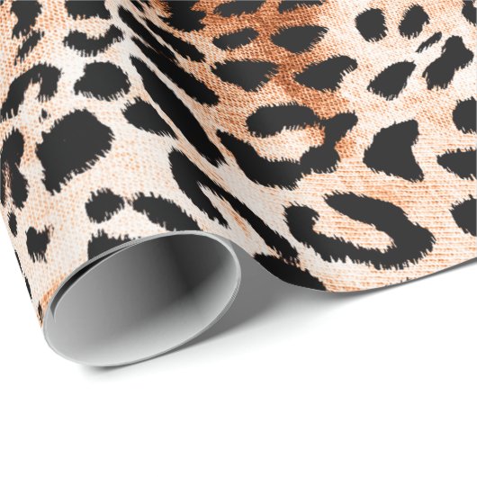 Naadloos luipspatroon, afrikaanse dierlijke afdruk cadeaupapier (Rol Hoek)
