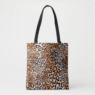 Naadloos luipspatroon, met de hand tekening van di tote bag