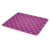 Naadloos magenta achtergrond polka stippenpatroon snijplank (Hoek)