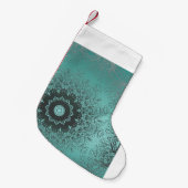 Naadloos mandala kaleidoscoop tegelgroen patroon o kleine kerstsok (Voorkant (Hangend))